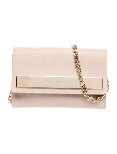 Pre-owned Furla Leather Crossbody Bag In Neutrals