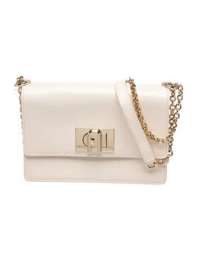 Pre-owned Furla Leather Crossbody Bag In Neutrals