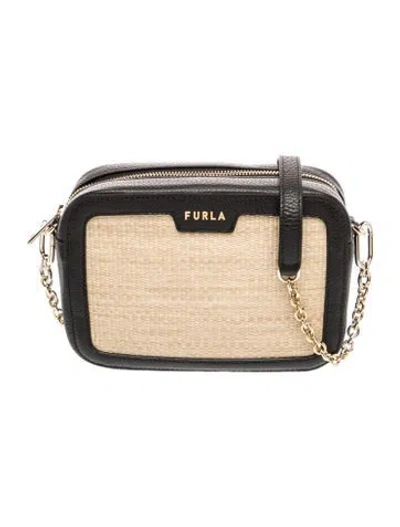 Pre-owned Furla Leather Crossbody Bag In Neutrals