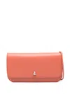 Furla Leather Crossbody Bag In Orange