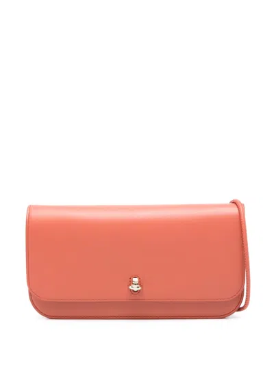 Furla Leather Crossbody Bag In Orange