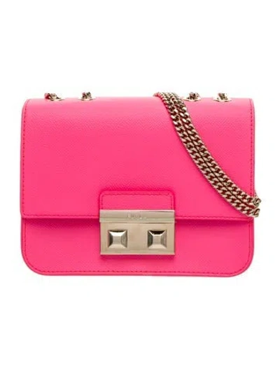 Pre-owned Furla Leather Crossbody Bag W/ Tags In Pink
