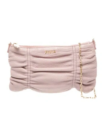 Pre-owned Furla Leather Evening Bag In Pink