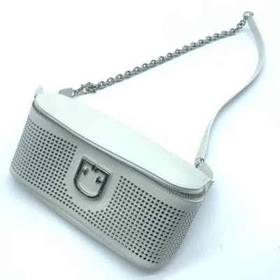 Pre-owned Furla Leather Fanny Pack () In White