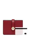 Furla Leather Flap-closure Cardholder In Red