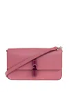Furla Leather Flap-closure Shoulder Bag In Pink