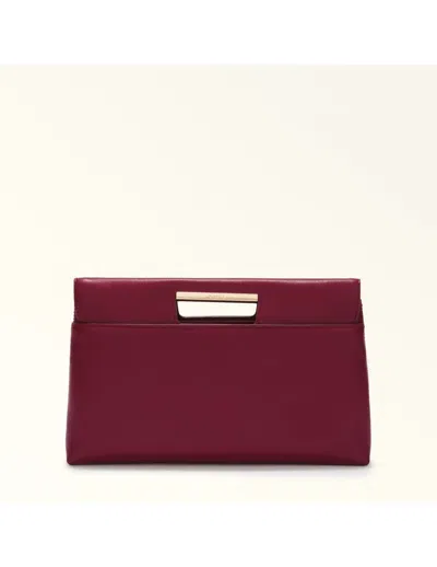 Furla Leather Handbag In Red