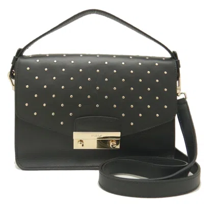 Pre-owned Furla Leather Handbag () In Black