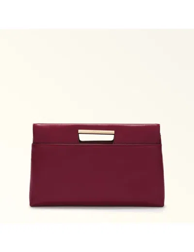Furla Leather Handbag In Red