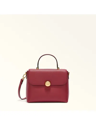 Furla Leather Handbag In Red