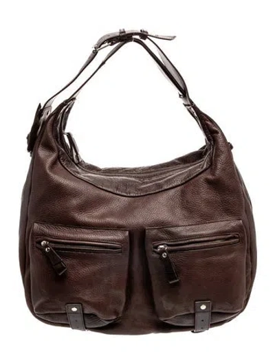 Pre-owned Furla Leather Hobo In Brown