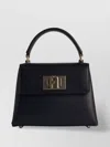 Furla Leather Mini Bag With Detachable Strap And Metal Hardware