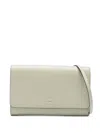 Furla Leather Mini Clutch Bag In Green