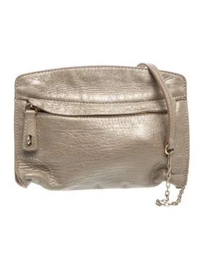 Pre-owned Furla Leather Portfolio In Neutral