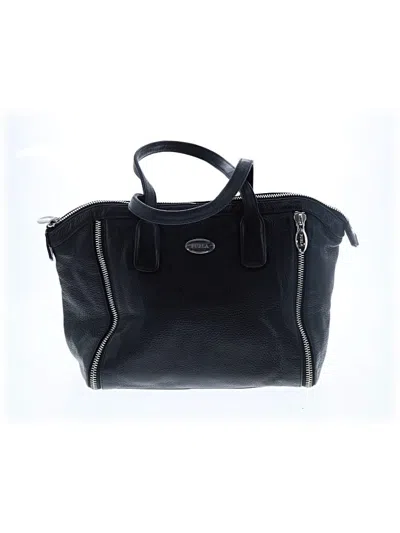 Pre-owned Furla Leather Satchel In Black