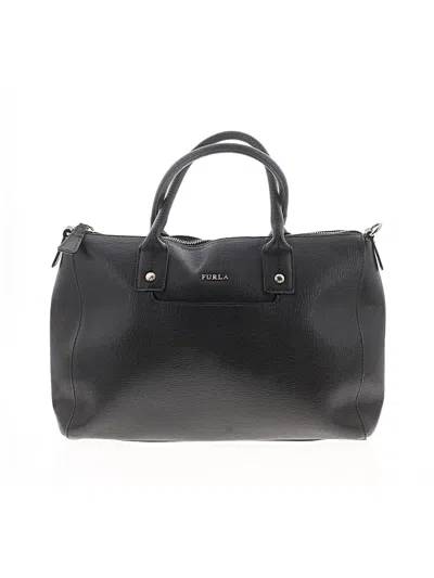 Pre-owned Furla Leather Satchel In Black
