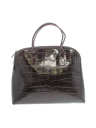 Pre-owned Furla Leather Satchel In Brown