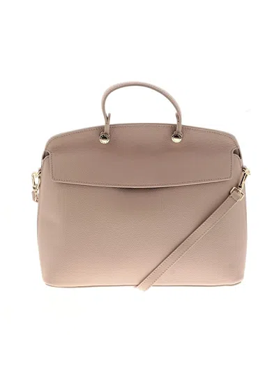 Pre-owned Furla Leather Satchel In Gray