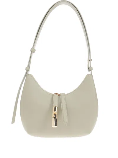 Furla Leather Shoulder Bag In Green