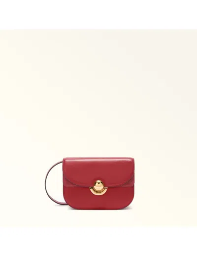 Furla Leather Shoulder Bag In Red