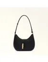 Furla Hobo Bag Goccia M In Leather Color Black In Black