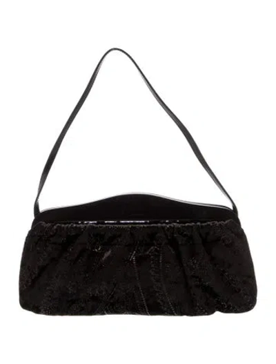 Pre-owned Furla Leather Shoulder Bag In Black
