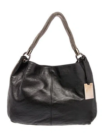 Pre-owned Furla Leather Shoulder Bag In Black