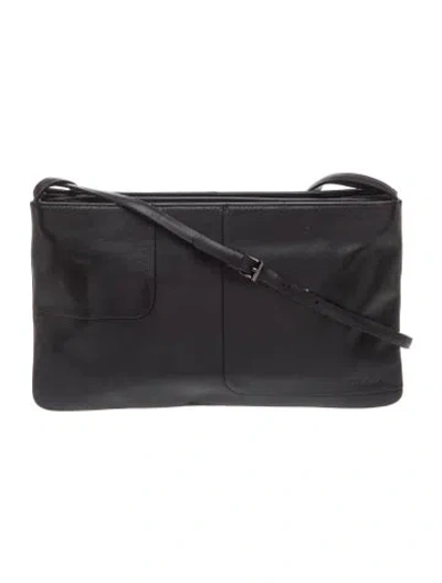 Pre-owned Furla Leather Shoulder Bag In Black