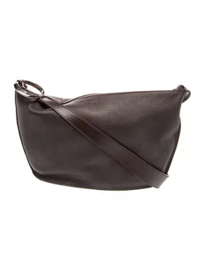 Pre-owned Furla Leather Shoulder Bag In Black