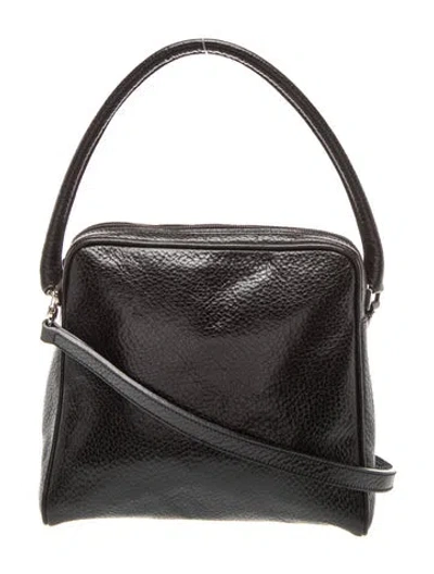 Pre-owned Furla Leather Shoulder Bag In Black