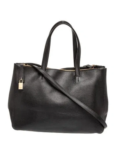 Pre-owned Furla Leather Shoulder Bag In Black