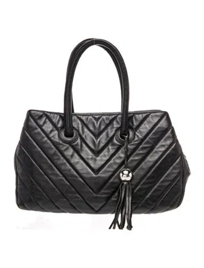Pre-owned Furla Leather Shoulder Bag In Black
