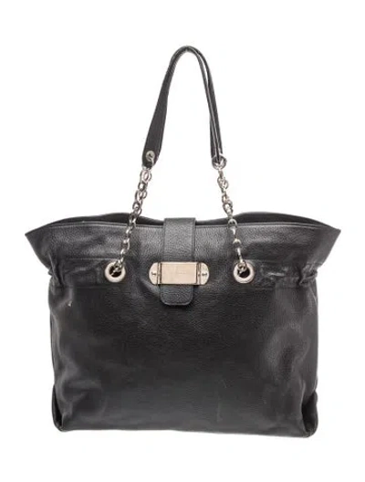 Pre-owned Furla Leather Shoulder Bag In Black