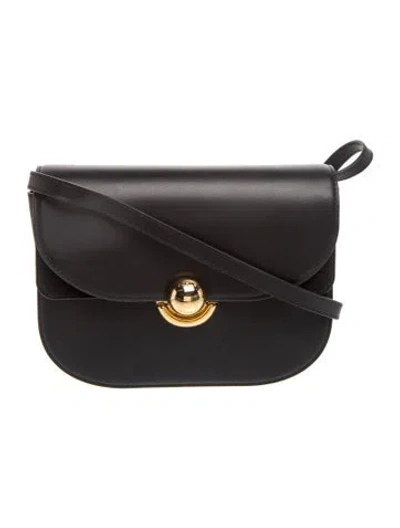 Pre-owned Furla Leather Shoulder Bag In Black