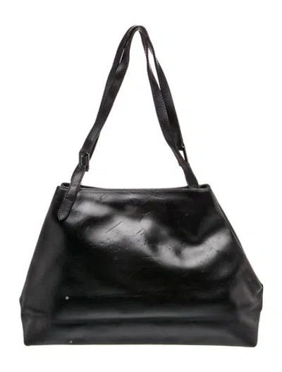 Pre-owned Furla Leather Shoulder Bag In Black