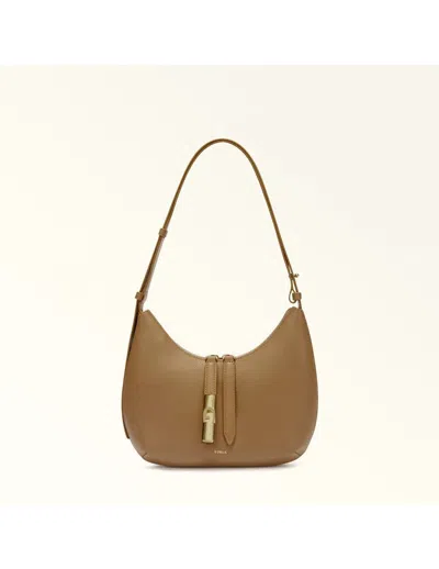 Furla Leather Shoulder Bag In Brown