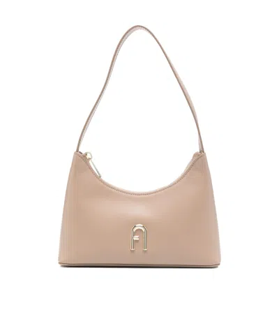 Furla Leather Shoulder Bag In Brown