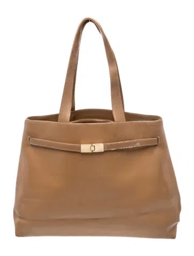 Pre-owned Furla Leather Shoulder Bag In Brown