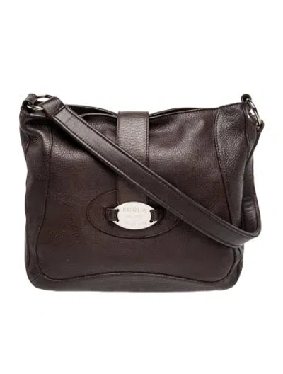 Pre-owned Furla Leather Shoulder Bag In Brown
