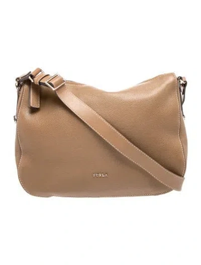 Pre-owned Furla Leather Shoulder Bag In Brown