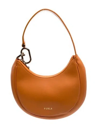 Pre-owned Furla Leather Shoulder Bag In Brown