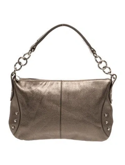 Pre-owned Furla Leather Shoulder Bag In Gold