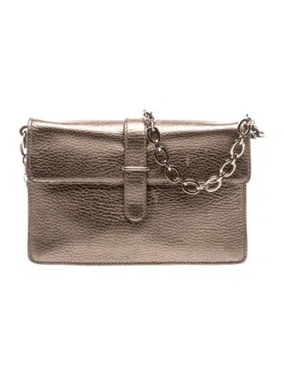Pre-owned Furla Leather Shoulder Bag In Green
