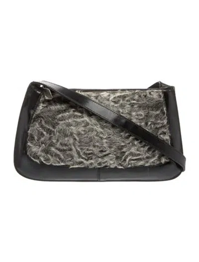 Pre-owned Furla Leather Shoulder Bag In Grey