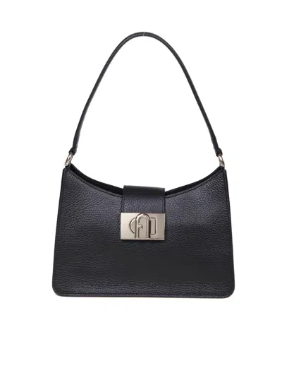 Furla 1927 M Soft Black Shoulder Bag