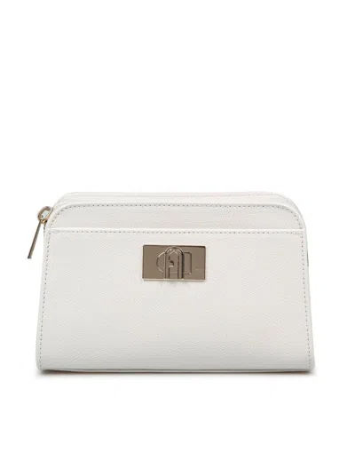 Furla Leather Shoulder Bag In Marshmallow