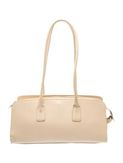 Pre-owned Furla Leather Shoulder Bag In Neutral