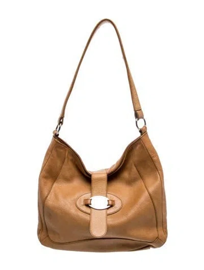 Pre-owned Furla Leather Shoulder Bag In Neutral