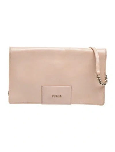 Pre-owned Furla Leather Shoulder Bag In Neutrals