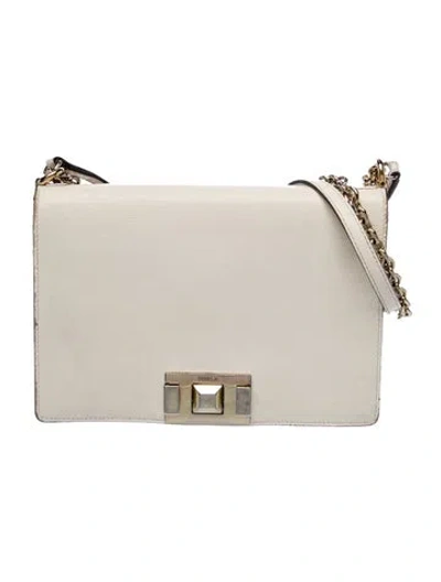 Pre-owned Furla Leather Shoulder Bag In Neutrals
